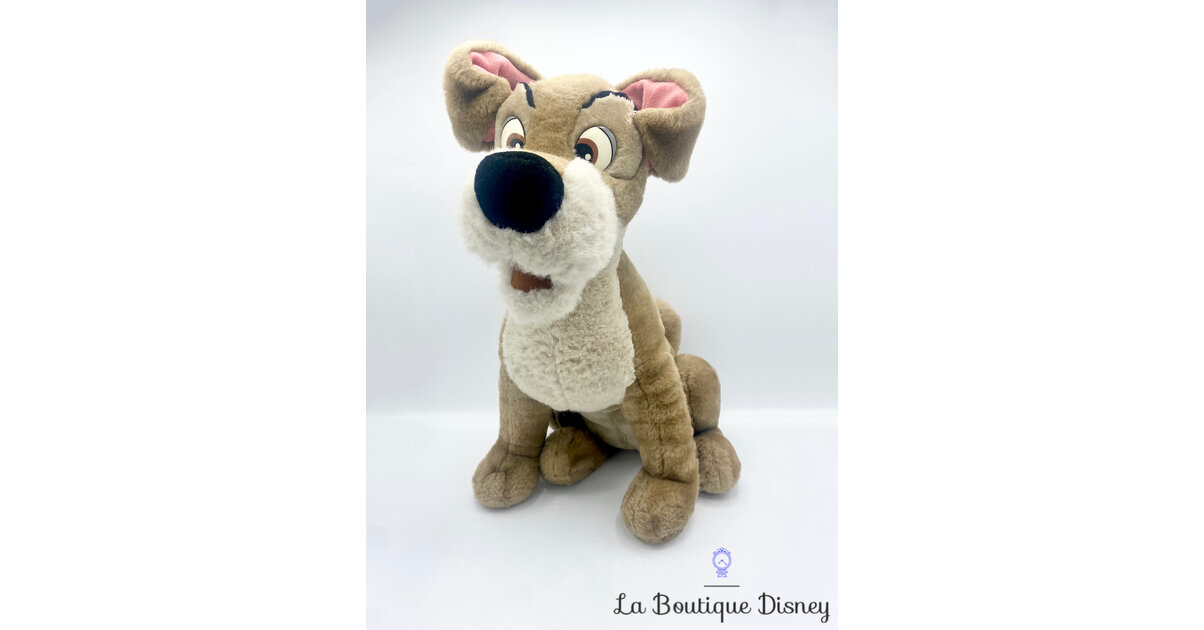 Peluche Clochard XXL Disney Jemini La Belle et le Clochard chien gris